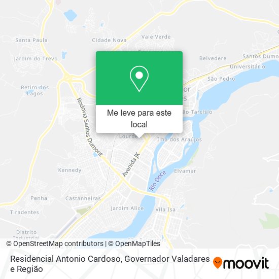 Residencial Antonio Cardoso mapa