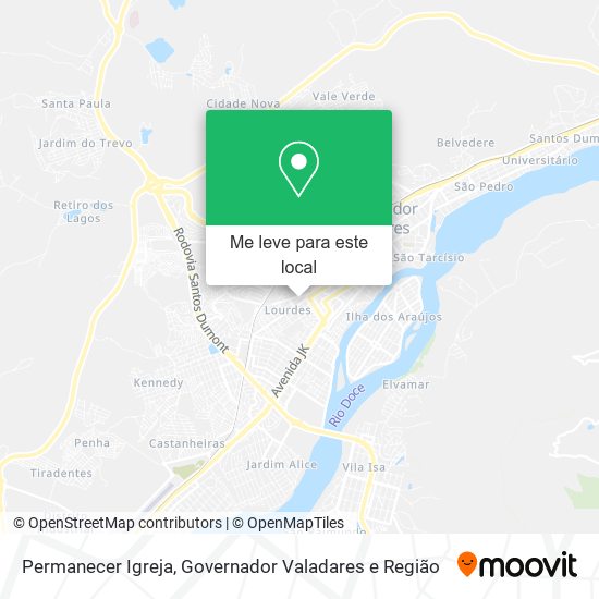 Permanecer Igreja mapa