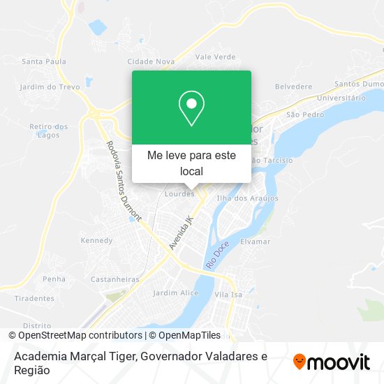 Academia Marçal Tiger mapa