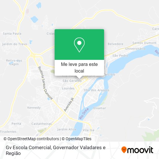 Gv Escola Comercial mapa