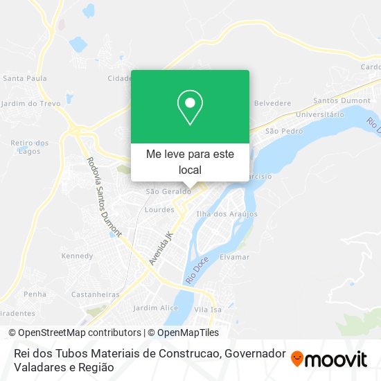 Rei dos Tubos Materiais de Construcao mapa