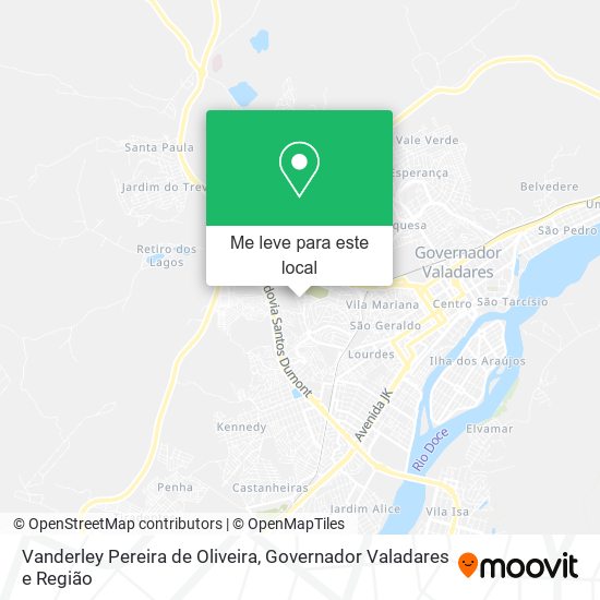 Vanderley Pereira de Oliveira mapa