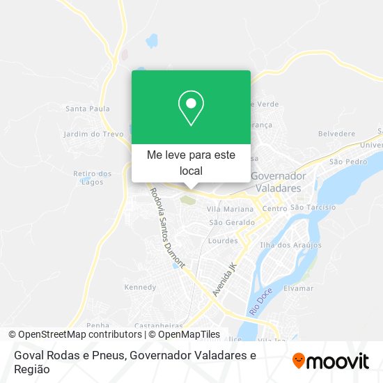 Goval Rodas e Pneus mapa
