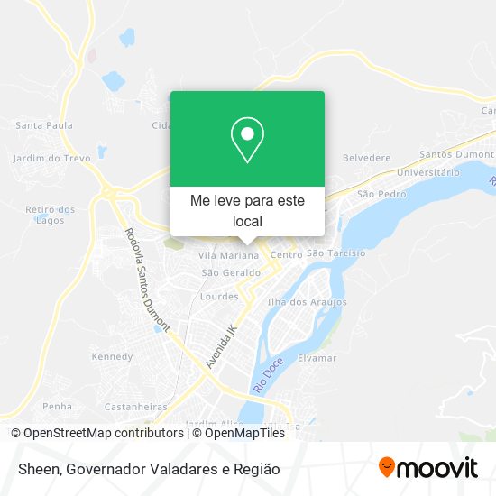 Sheen mapa