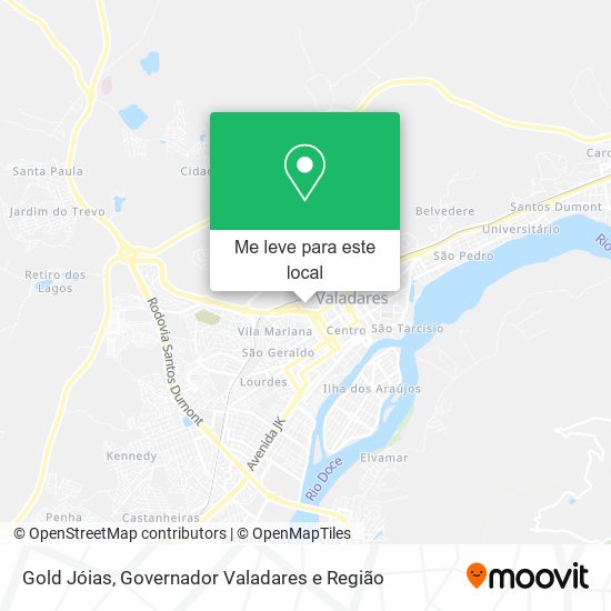 Gold Jóias mapa