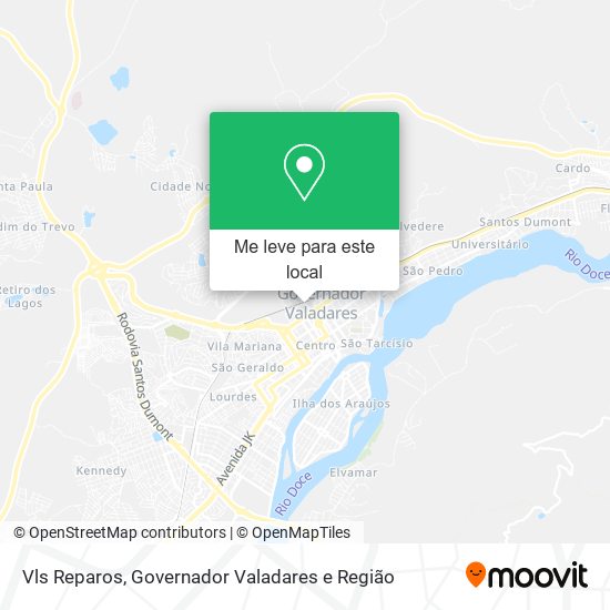 Vls Reparos mapa