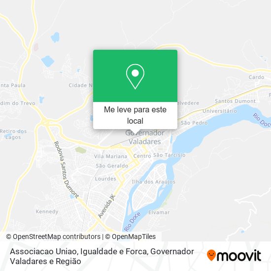 Associacao Uniao, Igualdade e Forca mapa