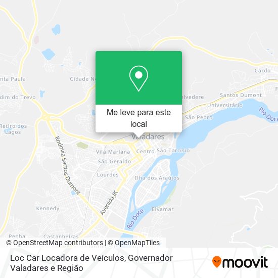 Loc Car Locadora de Veículos mapa