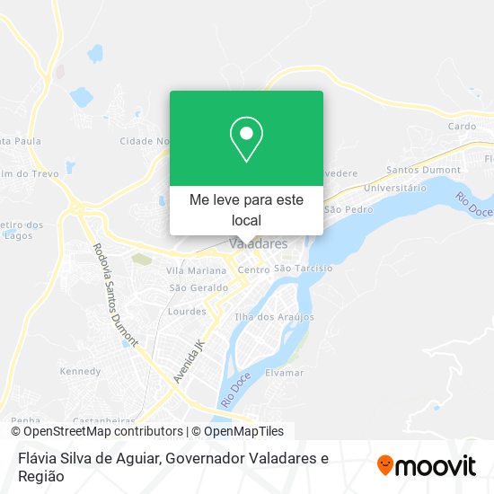 Flávia Silva de Aguiar mapa