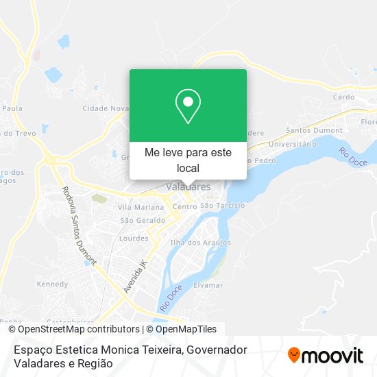 Espaço Estetica Monica Teixeira mapa