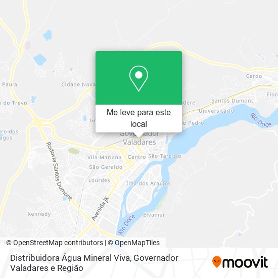 Distribuidora Água Mineral Viva mapa