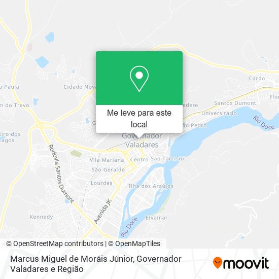 Marcus Miguel de Moráis Júnior mapa