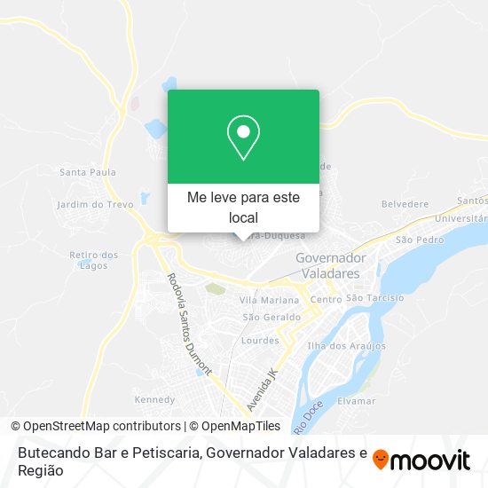 Butecando Bar e Petiscaria mapa