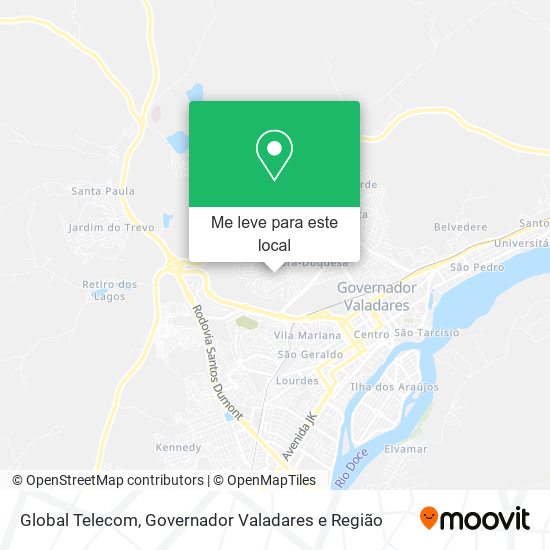 Global Telecom mapa