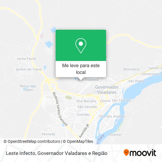 Leste Infecto mapa