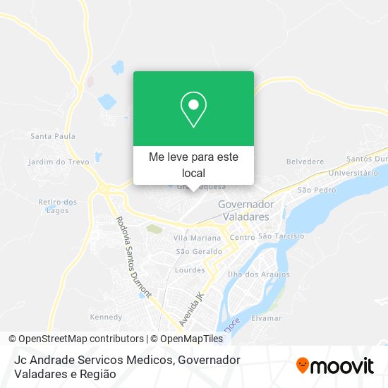 Jc Andrade Servicos Medicos mapa