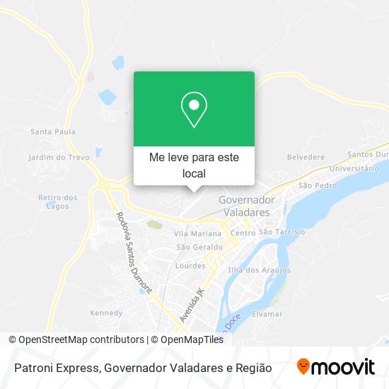 Patroni Express mapa