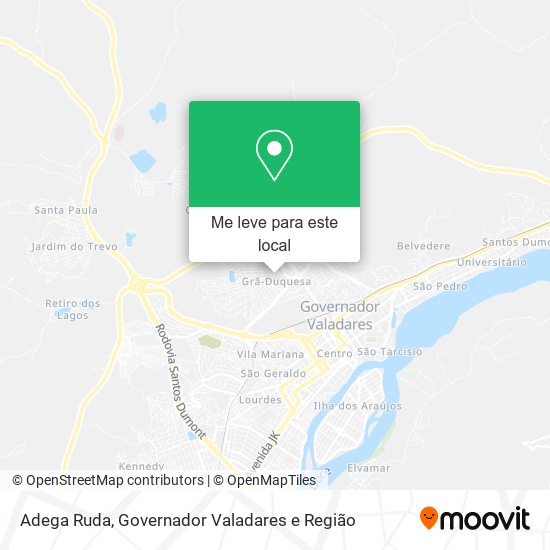 Adega Ruda mapa