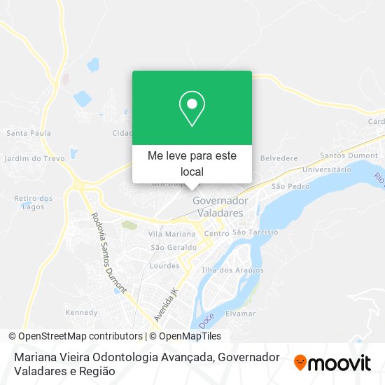 Mariana Vieira Odontologia Avançada mapa