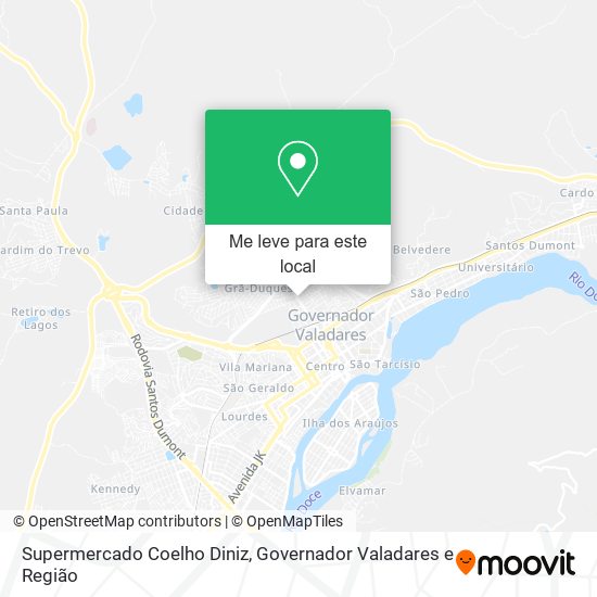 Supermercado Coelho Diniz mapa
