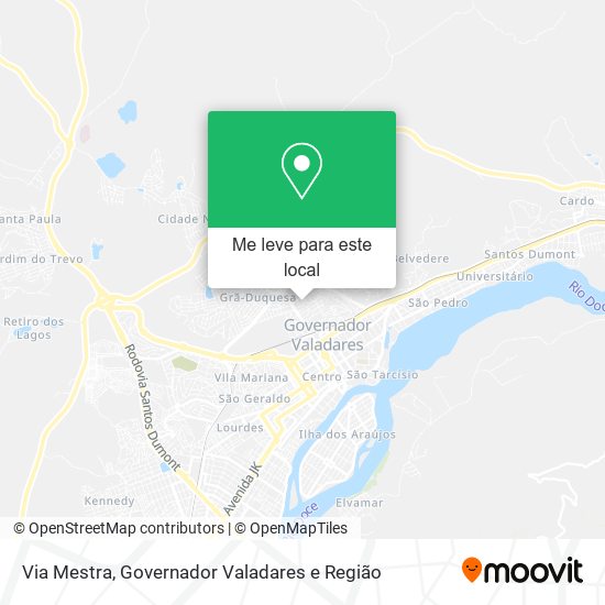 Via Mestra mapa