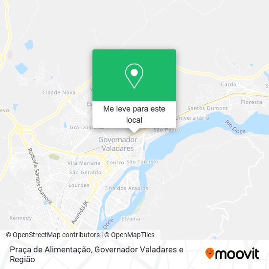 Praça de Alimentação mapa