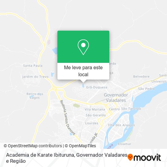 Academia de Karate Ibituruna mapa