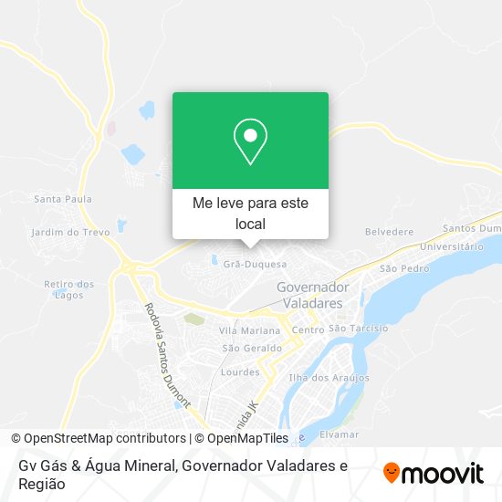 Gv Gás & Água Mineral mapa