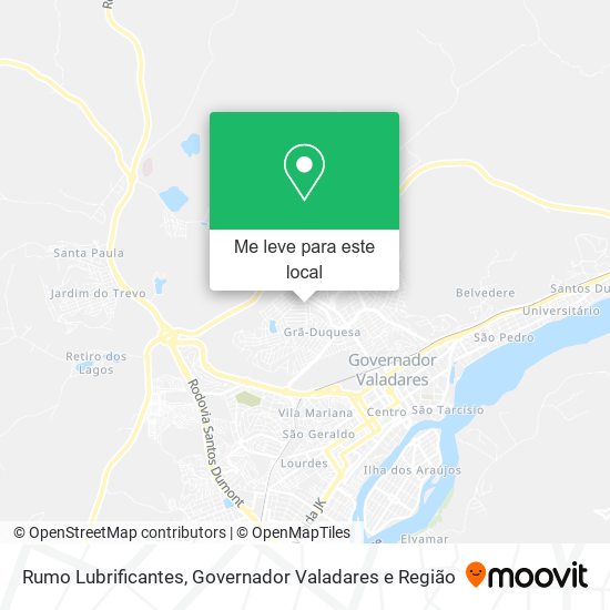 Rumo Lubrificantes mapa