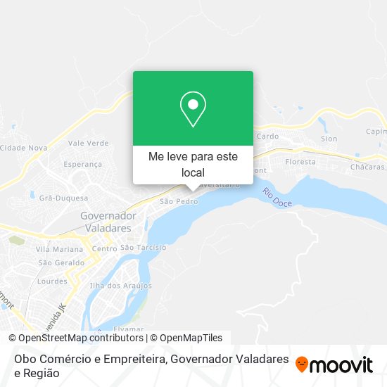 Obo Comércio e Empreiteira mapa