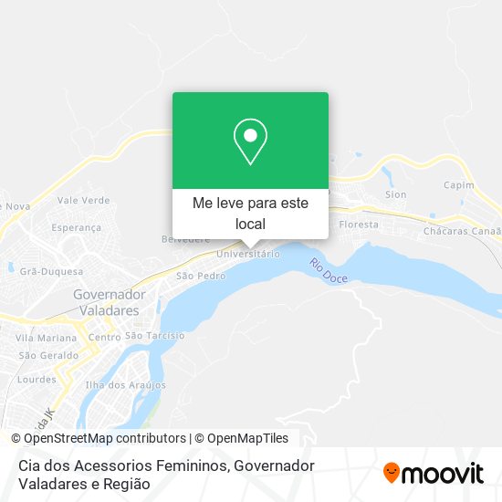 Cia dos Acessorios Femininos mapa