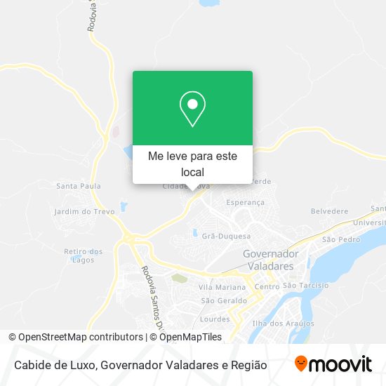 Cabide de Luxo mapa