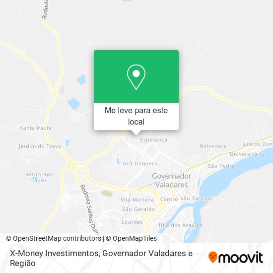 X-Money Investimentos mapa