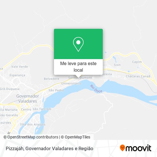 Pizzajáh mapa