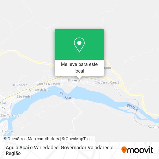 Aguia Acai e Variedades mapa