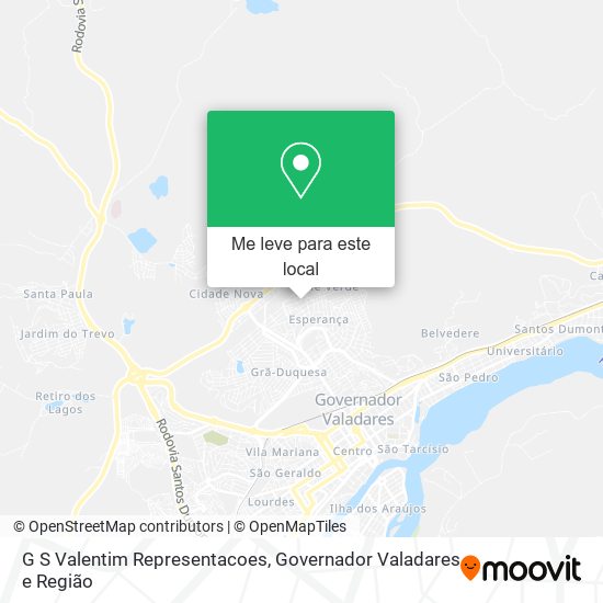 G S Valentim Representacoes mapa