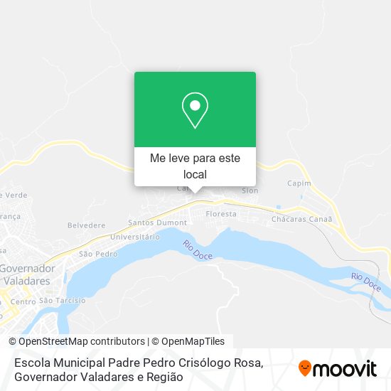 Escola Municipal Padre Pedro Crisólogo Rosa mapa