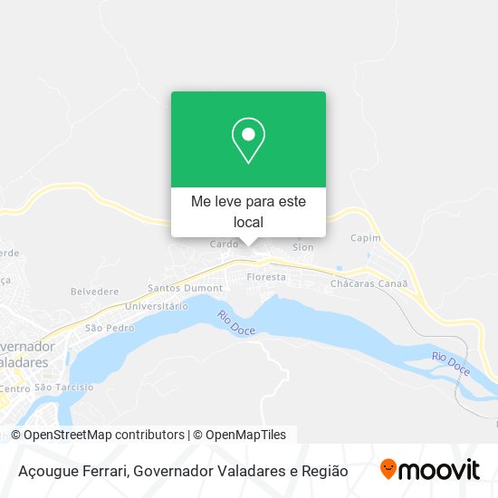 Açougue Ferrari mapa