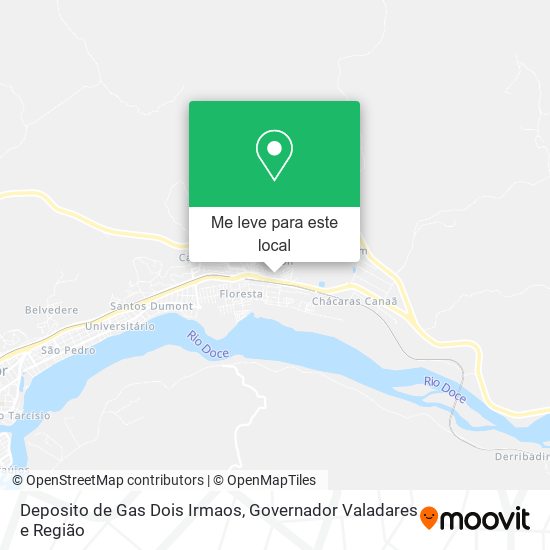 Deposito de Gas Dois Irmaos mapa