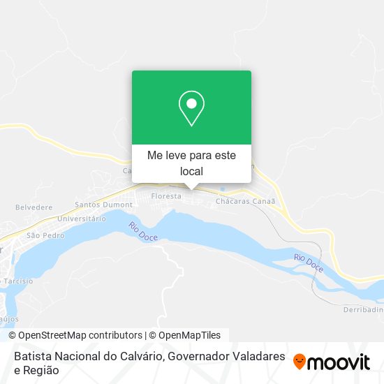 Batista Nacional do Calvário mapa