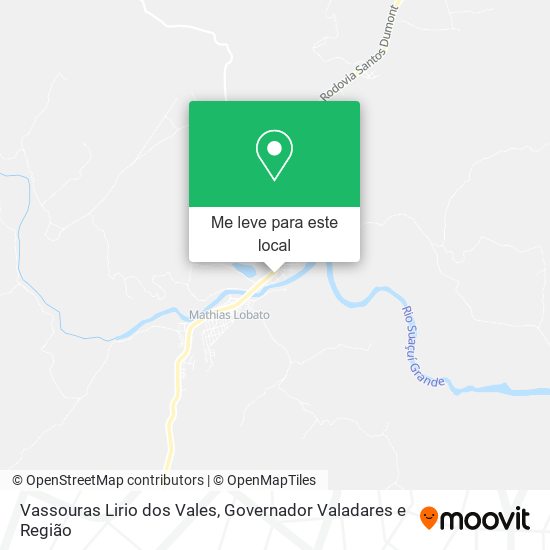 Vassouras Lirio dos Vales mapa