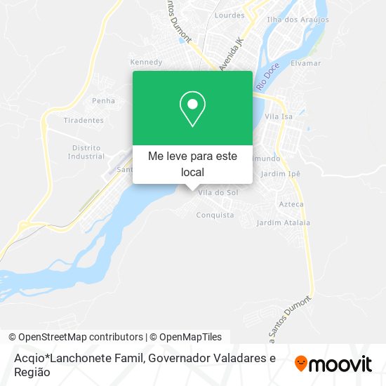 Acqio*Lanchonete Famil mapa