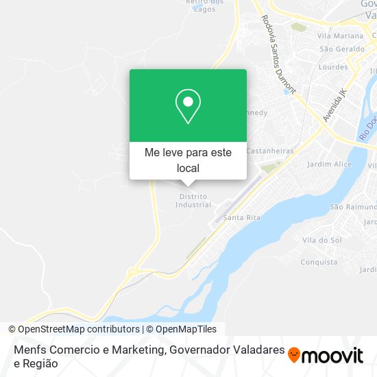 Menfs Comercio e Marketing mapa