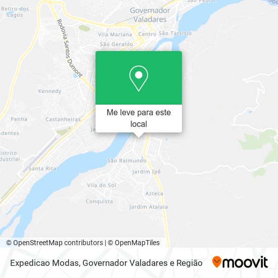 Expedicao Modas mapa