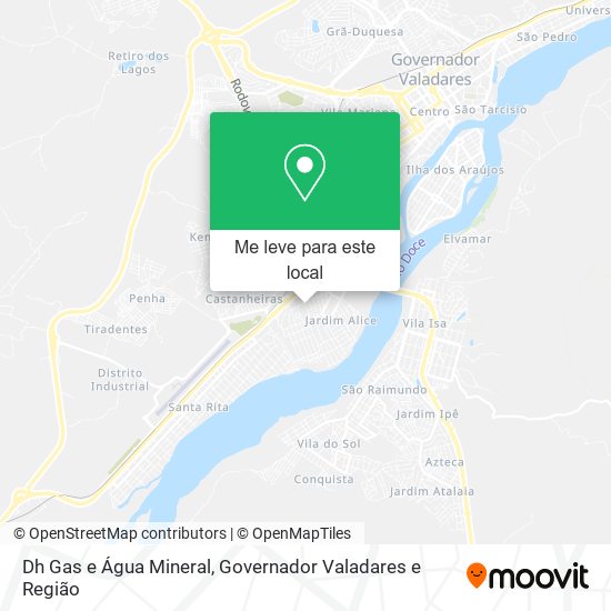 Dh Gas e Água Mineral mapa