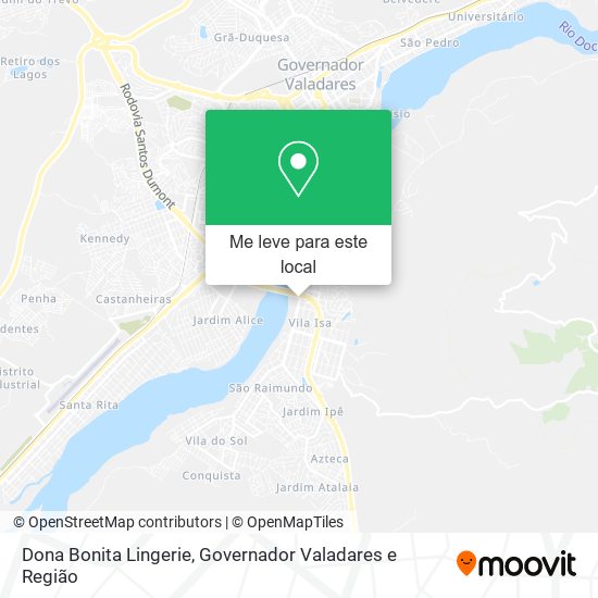 Dona Bonita Lingerie mapa