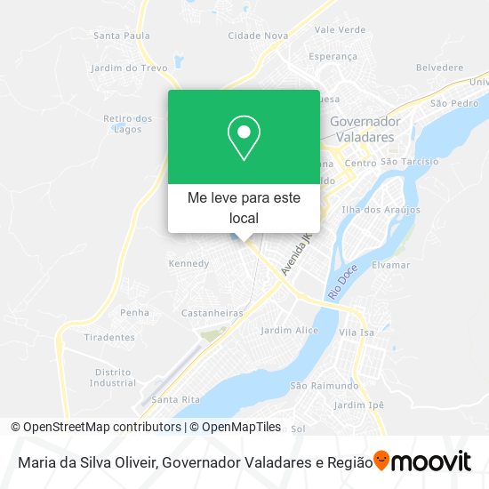 Maria da Silva Oliveir mapa