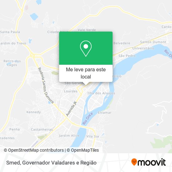 Smed mapa