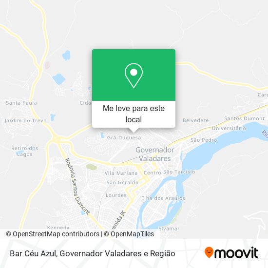 Bar Céu Azul mapa