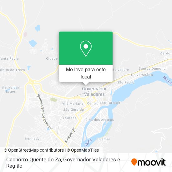 Cachorro Quente do Za mapa